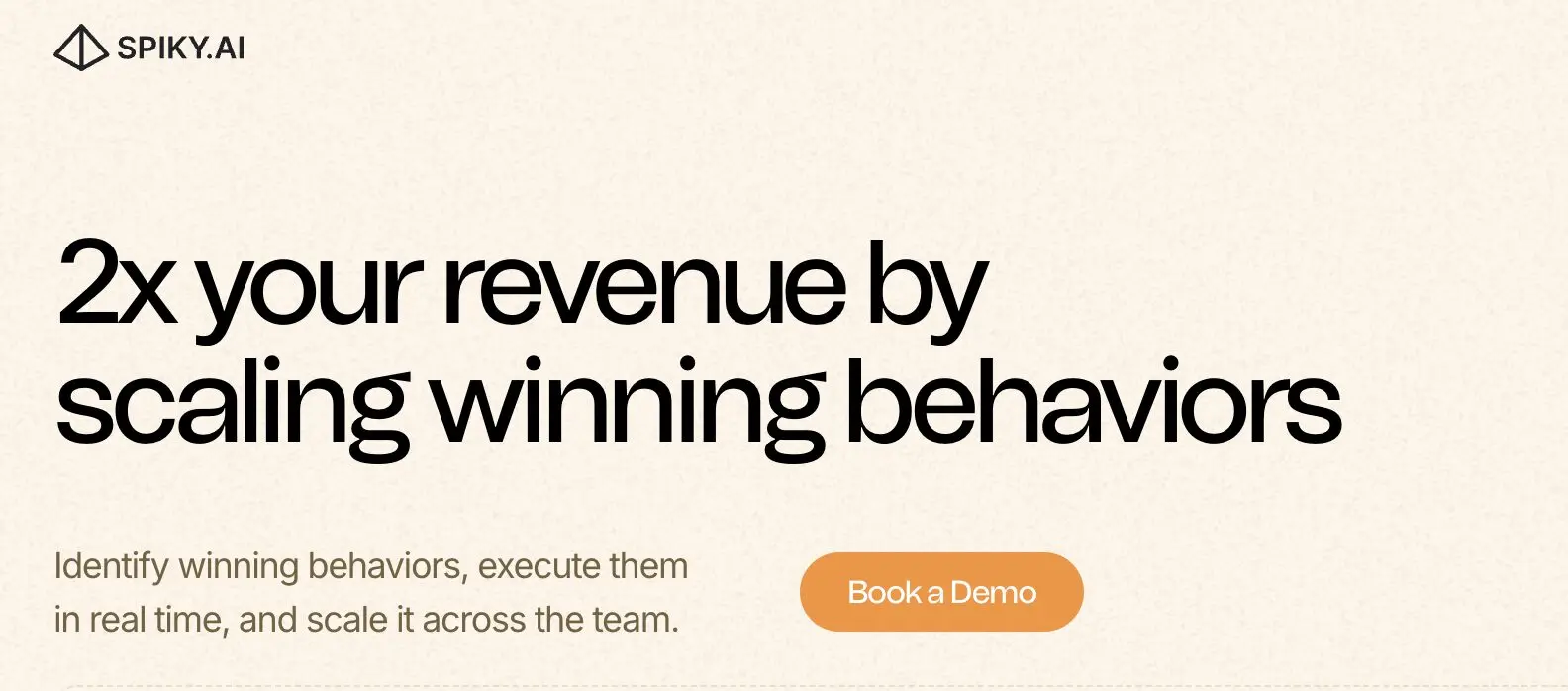 Spiky.ai homepage screenshot