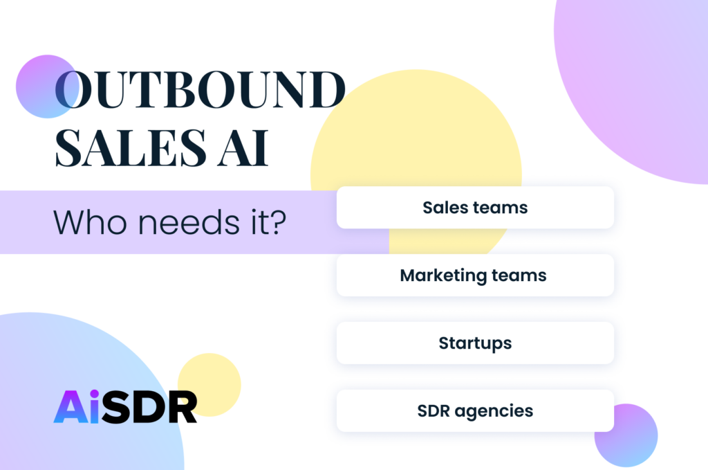 AiSDR Blog Infographic - Who needs outbound sales AI?