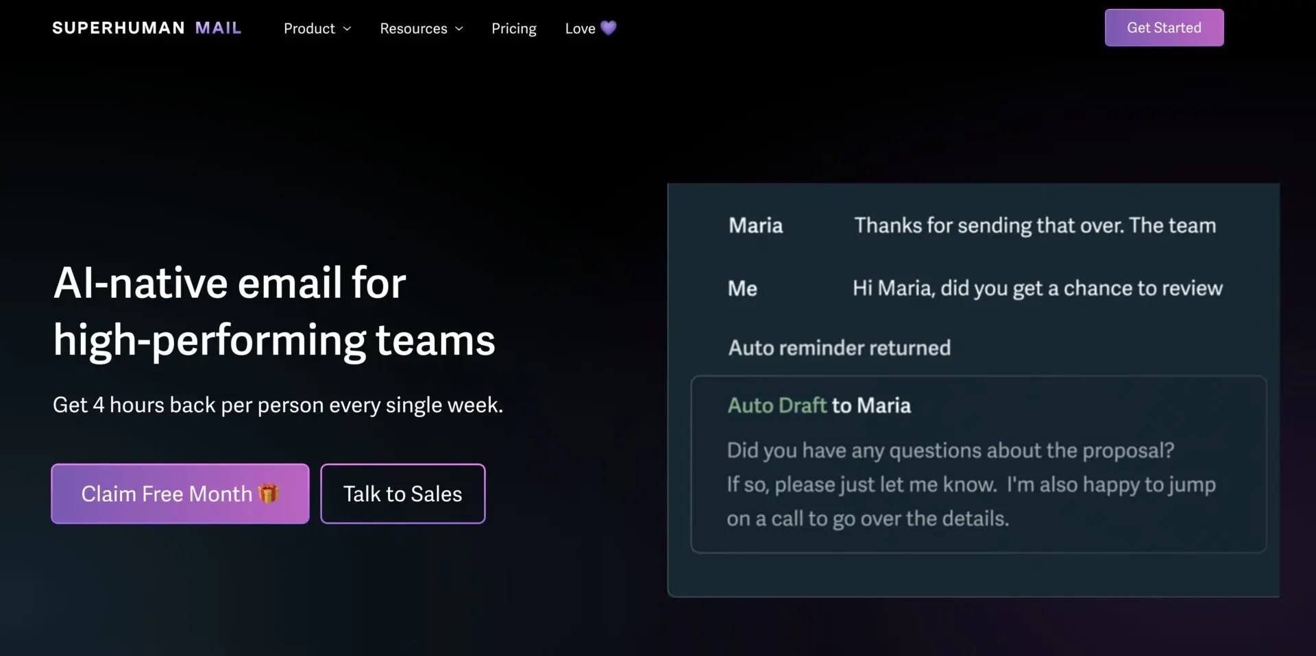 Superhuman AI homepage screenshot