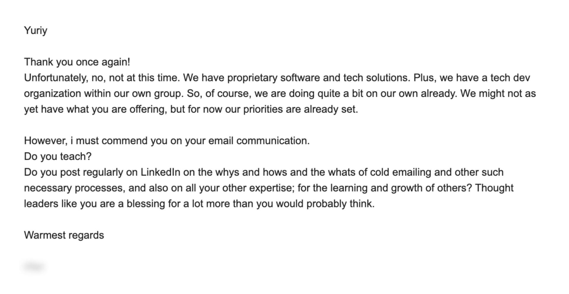 AiSDR email for the Wall of Love page - 31