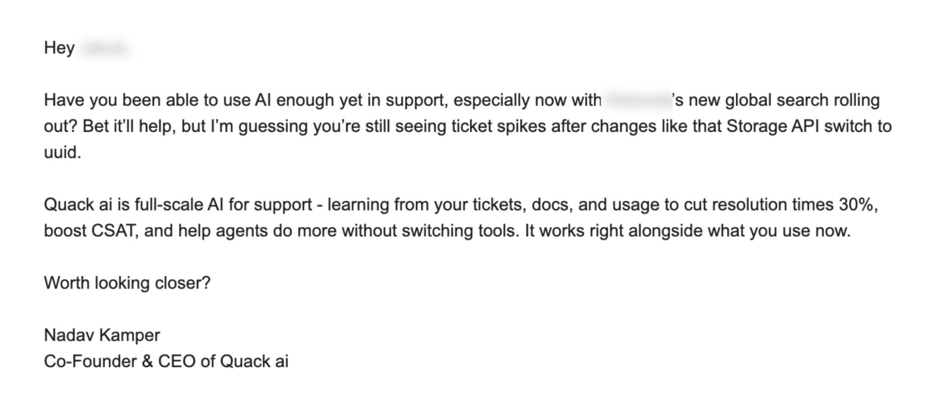 AiSDR email for the Wall of Love page - 14