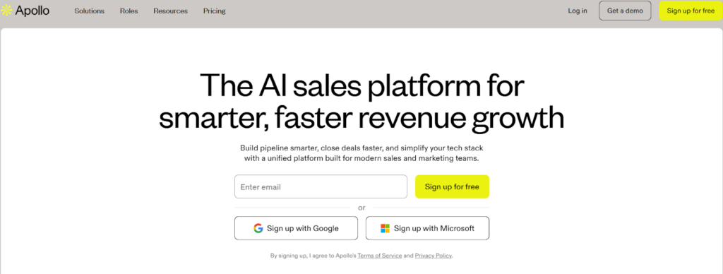 Apollo home page