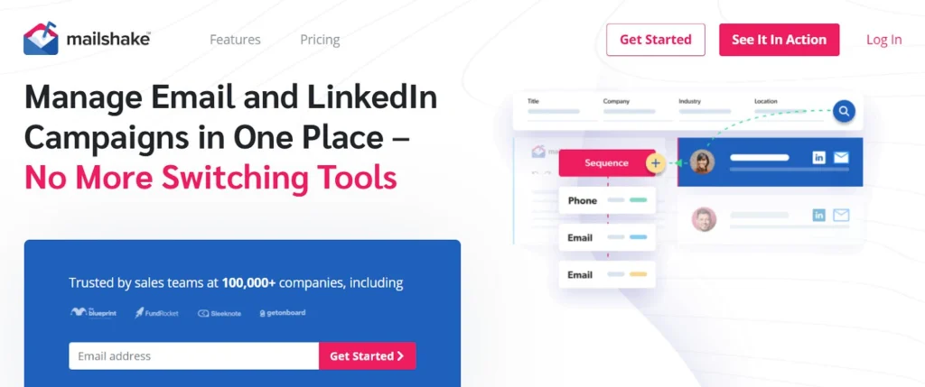 Mailshake home page