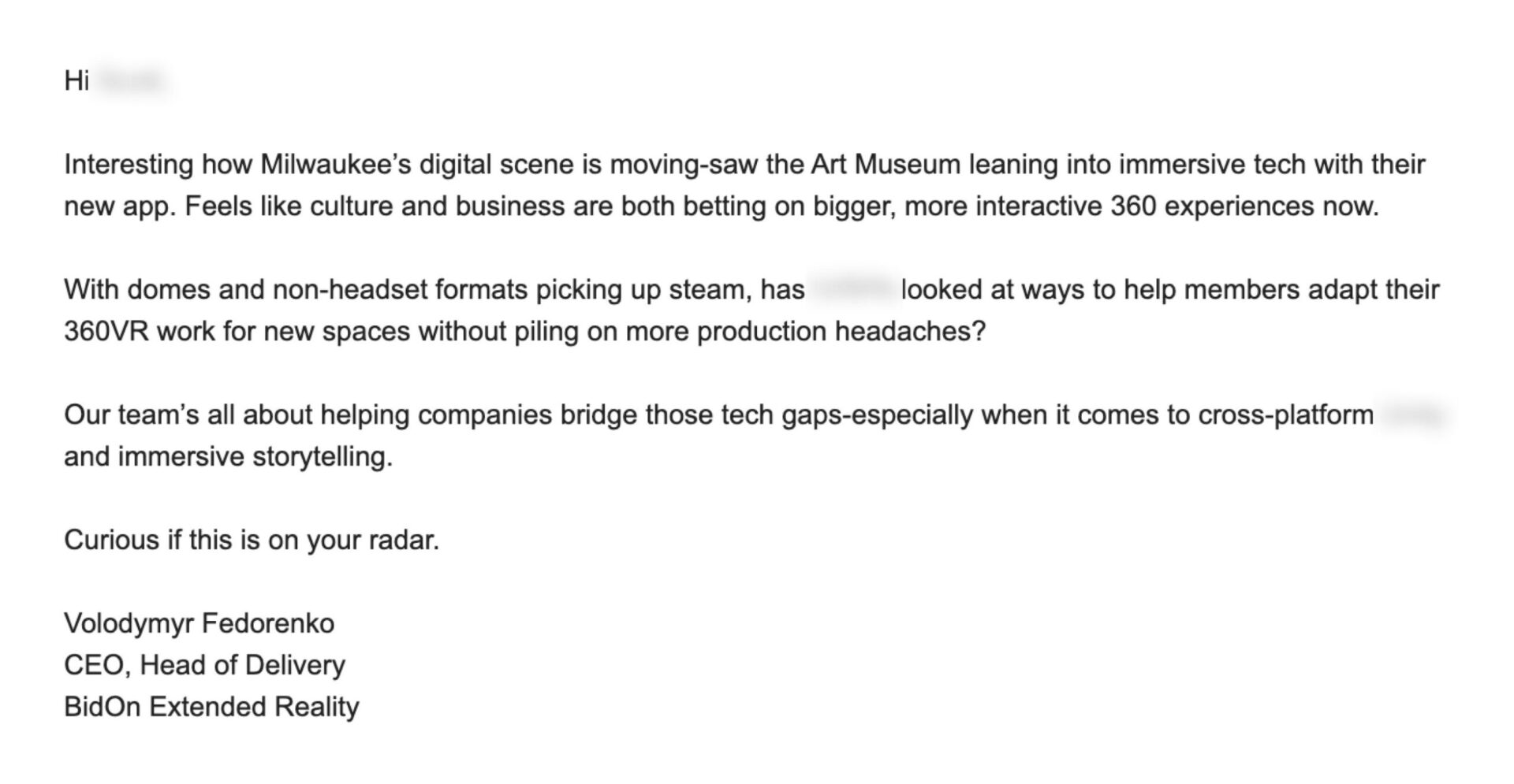 AiSDR email for the Wall of Love page - 9 upd