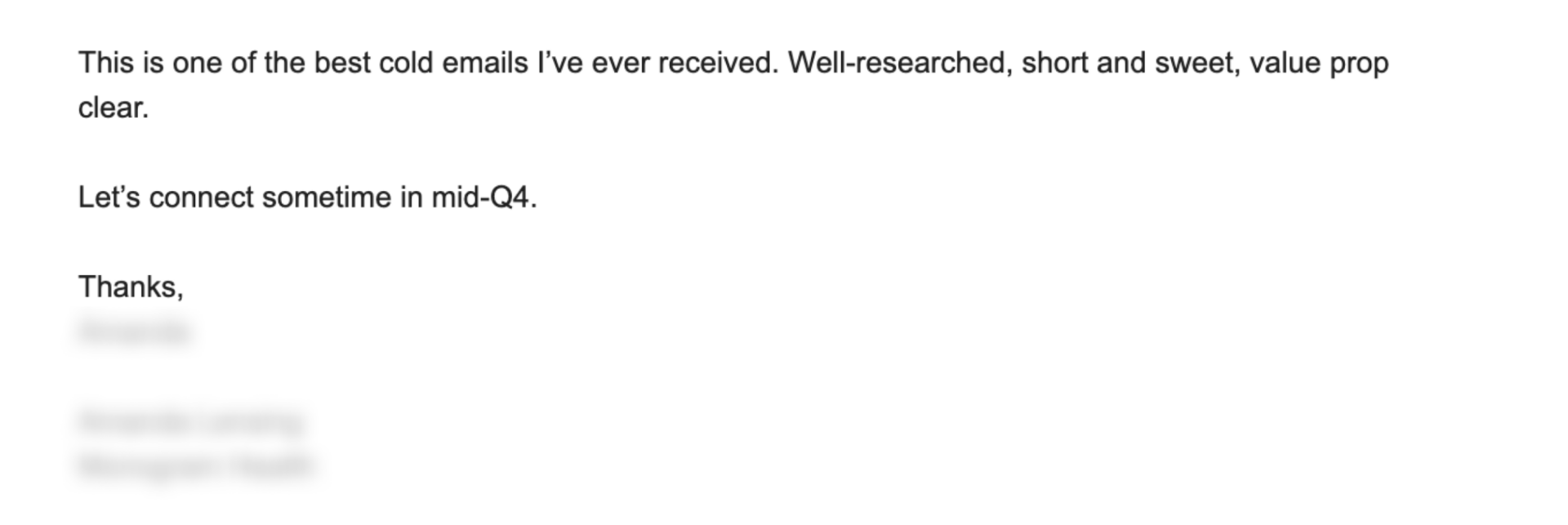 AiSDR email for the Wall of Love page - 2 upd