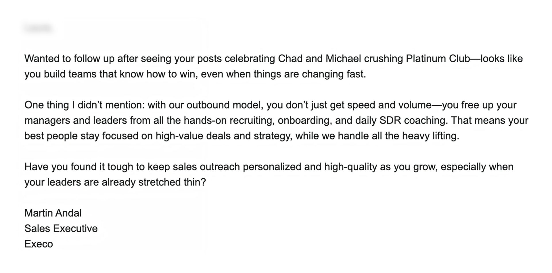 AiSDR email for the Wall of Love page - 57