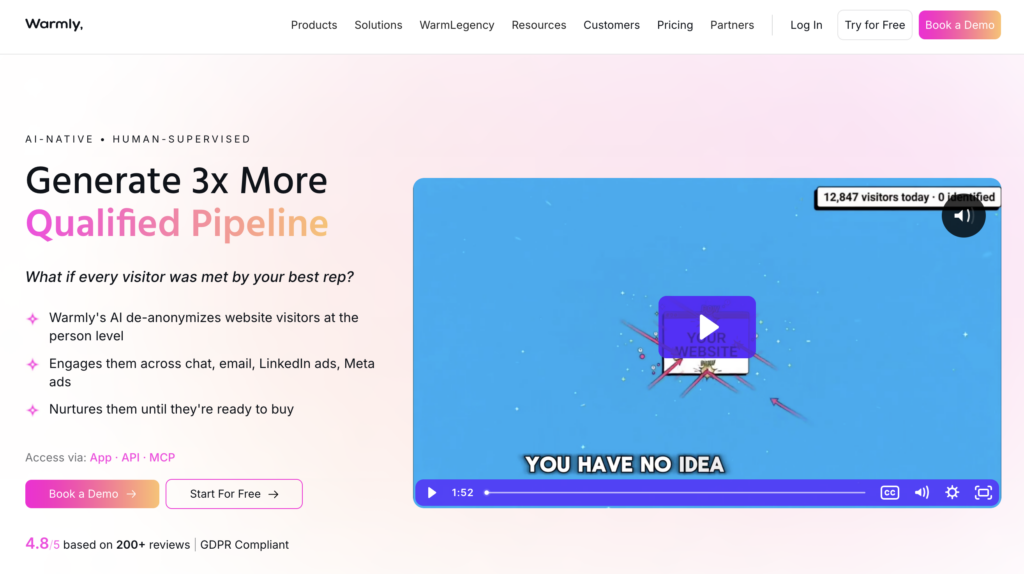 Leadfeeder home page