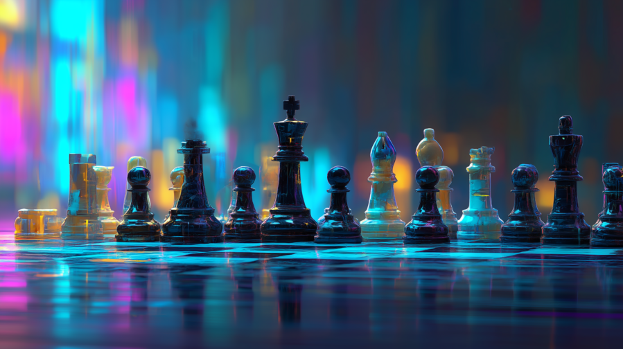 Chessboard representing AiSDR's AI Strategist 3.0